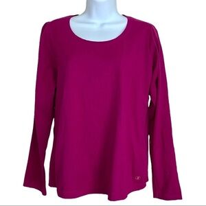 Champion Barbie Pink Cotton Long Sleeve Tee Shirt Medium